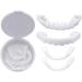 JMBK 4 couples fake teeth veneer cosmetic veneers instant snap on Perfect smile temporary brackets cover the imperfect teeth for you 4 upper and 4 lower with box