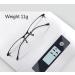 iLiveHome Titanium Reading Glasses for Men - Blue Light Filter Anti-UV Spring Hinge Half Frame - Size 2.5+ - Stylish Black Design - Buy Online on GoSupps.com