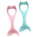 TOVINANNA 2pcs Mascara Brush Miniature Halloween Figurines Eyelashes Mascara Guard Card Portable