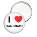 I Love Handbags - 55mm Round Compact Mirror