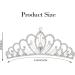 Kilshye Blue Tiara Combs Princess Crystal Wedding Crown - A-silver - Buy Online on GoSupps.com