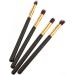 Healeved 8 Pcs Eye Make-up Brush Kit Eyeshadow Brushes Professional Eyebrow Brushes Highlighter Brushes mediumx2pcs Black+goldx2pcs - Buy Online on GoSupps.com