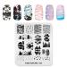 KADS Nail Stamping Plate Coconut Tree Nature Template Image Design Plates for Nail Art Decoration and DIY Nail Art (NA028)