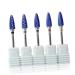 FRCOLOR 1 Set Ceramic Carbide Bits for Nail Drill Drills Manicure Drill Bits for Nails Carbide Nail Bit Nails Cuticle Bits Nail Drill Bit Carbide Drill Bits Blue Accessories Acrylic Keg