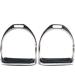 Namvo Safety Horse Stirrups Iron 1 Pair Wide Track Horse Riding Stirrup with Non-slip Rubber Pad Equestrian Supplies for Horse Riding - Buy Online on GoSupps.com