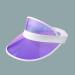 Konxi 4 Pack Unisex Transparent Plastic Sun Visor - Perfect for Golf Tennis & Poker Parties - Stylish 80s Sun Cap - International Shipping Available - Buy Online on GoSupps.com