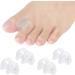 Jinlingnb 4 Pairs Transparent Toe Spreaders - Correct Bunion Pain Gel Spacers for Overlapping Toes Relief - Buy Online on GoSupps.com