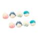 Healeved 8pcs Color Matching Bath Ball Body Scrubber for Men Bath Sponges for Shower Body Scrub Mitt Natural Bath Sponge Bath Sponges for Women Mesh Bath Sponges Bath Scrubber Shower Poufs