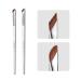 ALBEAUT Eyeliner Brow Brush Angled Thin Gel Liner Makeup Brush Fine Point Eyebrow Brushes White Flat Brow Tint Brush Kit Applicator Tool