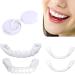 1 pair of tooth bleaching set veneers teeth at the top cosmetic veneers false teeth for plug in lightening dentures for men women cover bad teeth