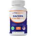 Vitamatic Bacopa Monnieri 2500 mg Equivalent Per Serving (from 10:1 Extract 250 mg) Nootropic Herbal Supplement - 50% Bacosides, Non-GMO & Gluten Free - 180 Vegetable Capsules