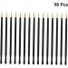 FOMIYES 50pcs White Eyeliner T Tool Gel Eyeliner Eye Makeup Tools Eyeliner Brush Liquid Eyeliner Soft Head 10X0.5cm Orange - Buy Online on GoSupps.com