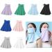 ZYWUOY UV Protection Riding Mask for Women - Summer Face & Neck Cover in Sapphire Blue | Ice Silk Cold Feeling Cycling Gear - Buy Online on GoSupps.com
