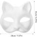 Buy Luxshiny 15-Piece DIY White Cat Masks with Straps | Paintable Masquerade Masks for Party Fun - International Shipping Available - Buy Online on GoSupps.com