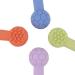 Alomejor Silicone Baby Bite Ring Toys - 4 Pack Infant Teething Relief & Soothing Rings - Buy Online on GoSupps.com
