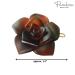 Parcelona French Flower Small Celluloid Acetate Barrettes Set of 2 - Fine Hair Women Hair Accessories - Made in France (Tortoise Shell/Black) - Buy Online on GoSupps.com