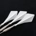CUESOUL TRAJ AK8 Integrated Dart Flights & Shafts - Slim Wave Shape, Diamond Shape Design - White (3 Sets) - Buy Online on GoSupps.com