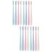 Tovinanna 4 boxes of 8 pieces of toothbrush made of portable toothbrushes Bio-toothbrushes travel camping travel toothbrush travel case toothbrush with hat care brush friendly lover