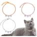 RayMinsino Pet Single Drainage Drill Cat Dog Collar Jewelry Pet Collar Adjustable Girl Boy Heart Jewelry Pendant Jewelry Small Silver - Buy Online on GoSupps.com
