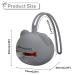 Airfish Silicone Pacifier Box - BPA-Free Baby Bear Travel Storage for Girls | Perfect Pacifier Holder in Gray - Buy Online on GoSupps.com