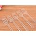 100 Pcs Clear Plastic Forks Bulk 4.5 inch Length Sturdy and Durable Disposable Forks for Party Picnic Barbecue Restaurant Dinner Dessert - Buy Online on GoSupps.com
