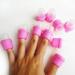 MauSong 10 Pcs Wearable Nail Soak Soakers - Pink DIY Acrylic Uv Gel Cap Set - Buy Online on GoSupps.com