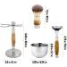 Union Razors SS1B 4 Piece Shave Kit - Tiger Eye Razor Brush Bowl & Stand | Premium Shaving Set for Men - Buy Online on GoSupps.com