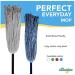Clean Go Yacht Mop Blue 100% Cotton - 43 Handle | Handmade in USA for Eco-Friendly Cleaning - Buy Online on GoSupps.com