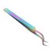 Eyelash Tweezers Lightweight Stainless Steel Eyelash Tweezers Precise Clamping for Home Use (Update Tweezers)