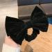 Black Velvet Hair Scrunchies for Women and Girls - Hair Elastic Bow Ties - Buy Online on GoSupps.com