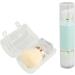 Dual Ended Makeup Brush 2pcs Strong Powder Grasping Loose Powder Brush Storage Box 360 Degree Rotation for Blusher - Buy Online on GoSupps.com
