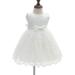 Baby Girls White Christening Flower Dress - 6 Months | Perfect for Wedding & Party - Buy Online on GoSupps.com