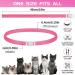 YOTANGO Cat Collar Repellent 2 Pack Cat Collar-Built-in Pant-Based Formula Strong Repellency Slow Release Glow in the Dark Pleasant Aroma Waterproof (Pink) - Buy Online on GoSupps.com
