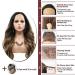 Buy xiweiya 26-Inch Long Natural Brown Wig with Blonde Tips - 3 Tones Loose Curly Synthetic Lace Front Hair for Mermaid Drag Queen Party - Heat Resistant Fiber - Buy Online on GoSupps.com