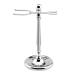 Razor holder practical shaving brush for men organizer razor storage from alloy beard clean shaving brush holder tool stand for home use gifts 6.5x15.5cm silver