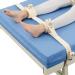 Lying Bed Both Feet Ankle Magnetic Lock Restraint Belt for Mental Hospital Foot Control Rehabilitation Nursing (One Size for Adult White) One size for adult White