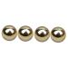Healvian 4 pieces of gymnastics ball made of brass portable massage device copper baoding balls Hand rolling balls practical massage balls Massage roller balls exercise ball health care
