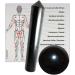 Triggerpunkt Massage Set - SCHUNGIT Gemstone Massage Stab & Kugel for Pain Relief Acupuncture Acupressure Self-Massage | Fascia & Tension Release - Buy Online on GoSupps.com