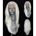 VEBONNY White Blonde Lace Front Wigs Glue Free Light Blonde Wig 22 Inch Synthetic Wigs VEBONNY-008-NEW #008