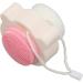 Double Sided Silicone Face Scrubber Soft Bristle Ergonomic Handle Super Soft Fiber Bristles with Lanyard for Facial Cleansing (White Handle with Pink Silicone) - Buy Online on GoSupps.com