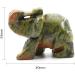 Ouubuuy Elephant Statue - Healing Gemstone Crystal Figurine | Unakit Elephant for Home Decor & Wellness - Buy Online on GoSupps.com