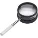 Classic Handheld Magnifier 35 Zoom High Magnification Black Frame Metal Silver Handle Lightweight Design 116g Net Weight Made in China - Buy Online on GoSupps.com