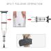 GagalU Folding Underarm Adult Crutches 24 Height Adjustable Portable Medical Crutches Lightweight Aluminum Alloy Suitable for Height 140-200Cm - Buy Online on GoSupps.com