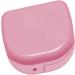 Shop Verdant Touch Portable Mouth Protection Case - Dustproof Denture Container for False Teeth | Pink Retainer Storage Box - Buy Online on GoSupps.com