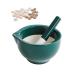 Ceramic Mortar and Pestle Pill Crusher Ceramic Grinding Bowl Manually Crushes Pills Taken by Adults Seniors and Pets into a Fine Powder Also Suitable for Spice Grinding