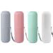 4 pieces of toothbrush case travel toothbrush holder travel toothbrush shell children gray pink white green portable toothbrush box travel washing cup for camping travel business trips at home