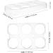 Beatifufu Egg Holder 2pcs Refrigerator -slot Egg Tray Slots Holder Rack Storage Replacement Egg Holder Storage - Buy Online on GoSupps.com