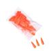 dijiusidy 1 Set Press on Nails Almond Fingernails Stick Solid Color Full Cover Art Decals Salon Supplies DIY Decorations No.7 orange