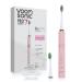 Voom Sonic Pro 7 Rechargeable Electronic Toothbrush | Advanced Oral Care Technology | 2-Minute Timer | 5 Speeds | Magnetic Levitation | 100% Waterproof (Pink) - Buy Online on GoSupps.com