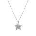 Oralgos adjustable chain length necklace with colorful star trailer stylish collarbone chain accessory for parties and appointments metal